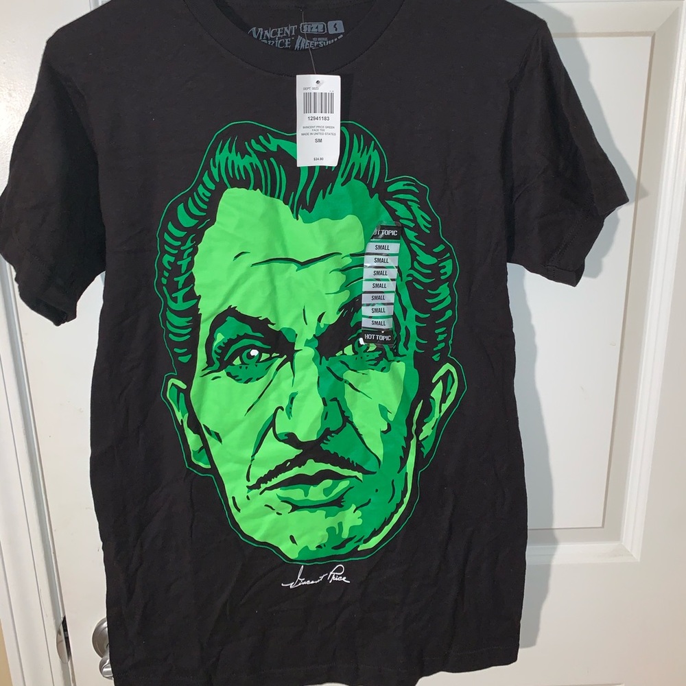 9Vincent Price Green Face Tee